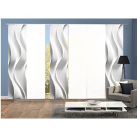 HOME WOHNIDEEN Schiebegardine "JAIR", (6 St.), SCHIEBEVORHANGSET,SEIDENOPTIK,DIGIDRUCK von Home Wohnideen