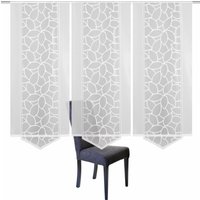 HOME WOHNIDEEN Schiebegardine "JENNA", (3 St.), Schiebevorhang Jacquard Set, inkl. Befestigungszubehör von Home Wohnideen