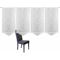 HOME WOHNIDEEN Schiebegardine "JENNA", (4 St.), Schiebevorhang Jacquard Set, inkl. Befestigungszubehör von Home Wohnideen