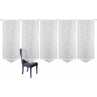 HOME WOHNIDEEN Schiebegardine "JENNA", (5 St.), Schiebevorhang Jacquard Set, inkl. Befestigungszubehör von Home Wohnideen