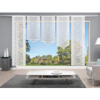 HOME WOHNIDEEN Schiebegardine "JENNA", (5 St.), Schiebevorhang Jacquard Set von Home Wohnideen