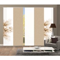 HOME WOHNIDEEN Schiebegardine "KESSI 5er SET" Paneelwagen 5 Stk. tlg. Schiebevorhang Digidruck 5er Set KESSI HOME WOHNIDEEN Schiebegardine "KESSI 5er SET" Paneelwagen 5 Stk. tlg. Schiebevorhang Digidruck 5er Set KESSI von Home Wohnideen