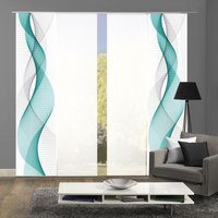 HOME WOHNIDEEN Schiebegardine "OPALIA 4ER SET" Paneelwagen 4 Stk. tlg. HxB: 245x60 von Home Wohnideen