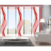 HOME WOHNIDEEN Schiebegardine "OPALIA 5ER SET", (5 St.), HxB: 245x60 von Home Wohnideen