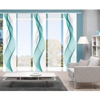 HOME WOHNIDEEN Schiebegardine "OPALIA 5ER SET", (5 St.), HxB: 245x60 von Home Wohnideen
