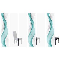 HOME WOHNIDEEN Schiebegardine "OPALIA 6ER SET", (6 St.), HxB: 245x60 von Home Wohnideen