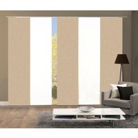 HOME WOHNIDEEN Schiebegardine "PIVE 5er SET", (5 St.), Schiebevorhang Digidruck 5er Set PIVE von Home Wohnideen