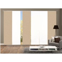 HOME WOHNIDEEN Schiebegardine "PIVE 6er SET", (6 St.), Schiebevorhang Digidruck 6er Set PIVE von Home Wohnideen