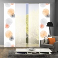 HOME WOHNIDEEN Schiebegardine "SCOPPIO" Klettband 4 Stk. tlg. HxB: 245x60, inkl. Befestigungszubehör von Home Wohnideen