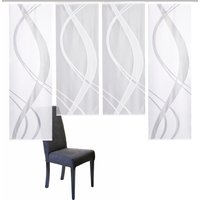 HOME WOHNIDEEN Schiebegardine "TIBASA", (4 St.), halbtransparent von Home Wohnideen