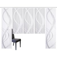 HOME WOHNIDEEN Schiebegardine "TIBASA" Paneelwagen 5 Stk. tlg. halbtransparent von Home Wohnideen