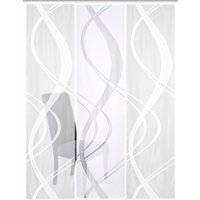 HOME WOHNIDEEN Schiebegardine "TIBASO", (3 St.), halbtransparent von Home Wohnideen