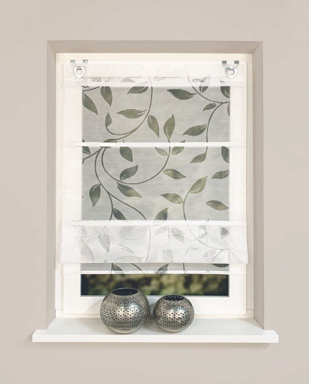 Home Wohnideen Magnetrollo Bambus 130 x 100 cm weiß von Home Wohnideen