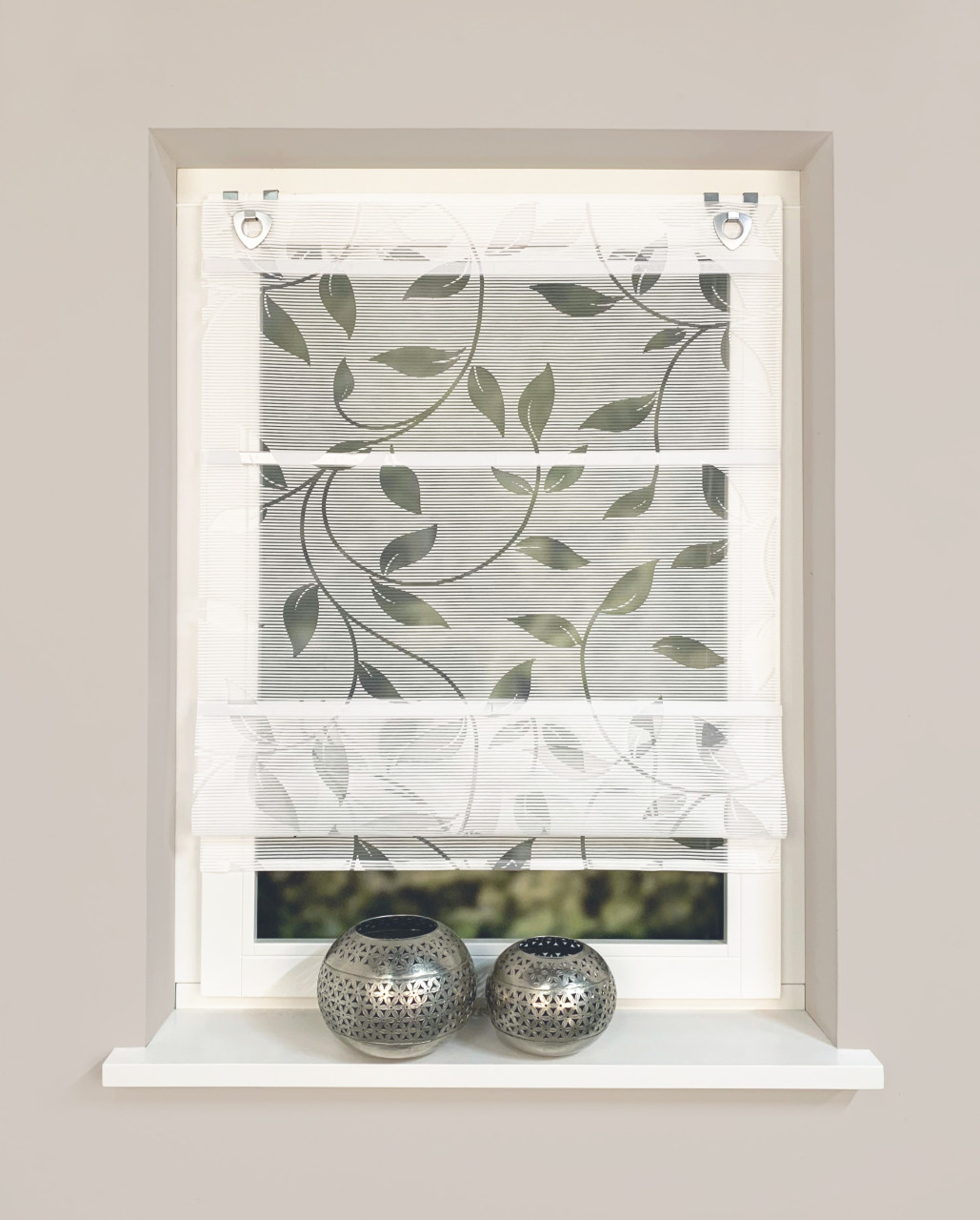 Home Wohnideen Magnetrollo Bambus 210 x 70 cm  weiß von Home Wohnideen