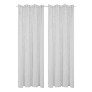 home24 Ösenschal Softy 2er-Set 140 x 160cm Grau/Grau von home24