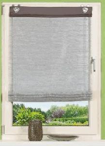 Home Wohnideen Raffrollo Effekt Voile anthrazit 140 x 95 cm von Home Wohnideen