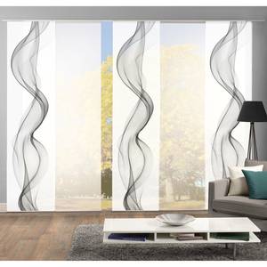 home24 Schiebevorhang Alberta I 5er- Set 60 x 245 x 245cm Grau von home24