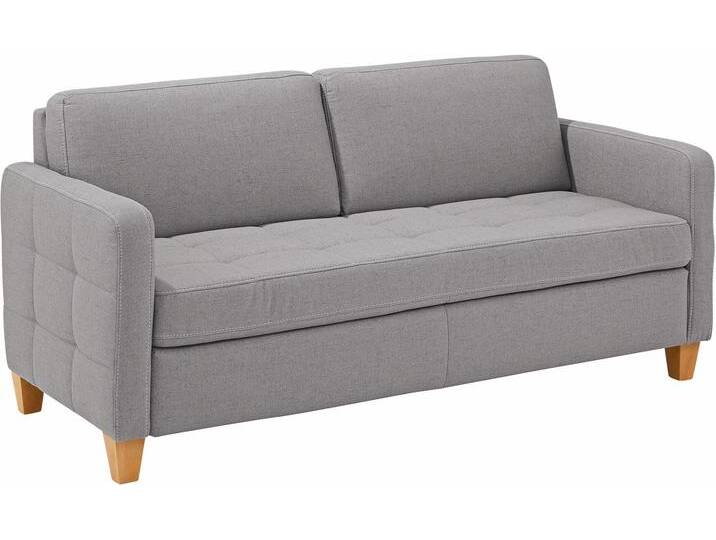 2,5-Sitzer HOME AFFAIRE Earl , grau, B:163cm H:78cm T:78cm, Struktur fein (100% Polyester), Luxus-Microfaser ALTARA NUBUCK (100% Polyester), Luxus-Microfaser in Lederoptik (100% Polyester), Sofas von Home-affaire