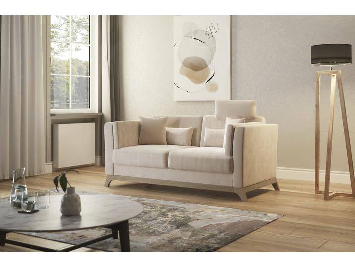 2,5-Sitzer HOME AFFAIRE Viva , braun (macciato), B:183cm H:84cm T:93cm, 100% Polyester, Sofas, wahlweise mit Holzrahmen aus Buche von Home-affaire