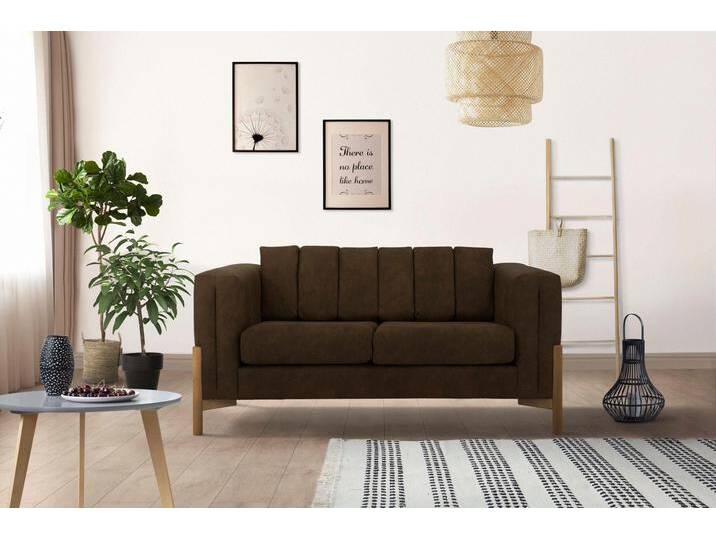 2-Sitzer HOME AFFAIRE Haki , braun, B:160cm H:74cm T:88cm, Sofas von Home-affaire