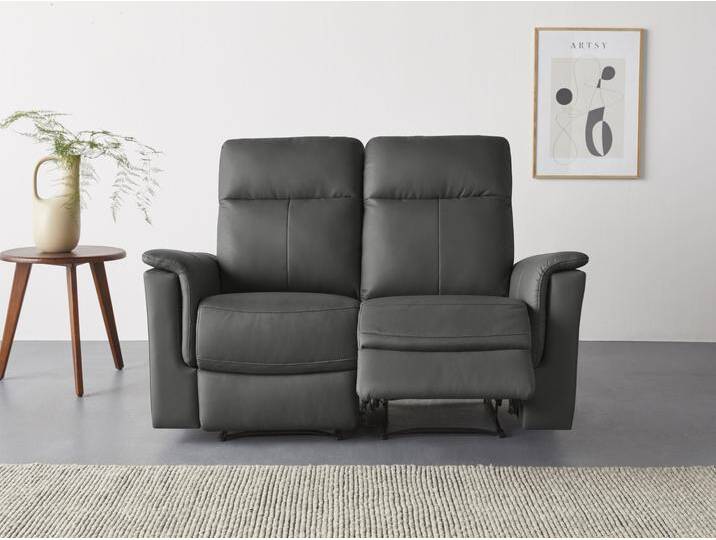 2-Sitzer HOME AFFAIRE Southbrook , grau, B:144cm H:99cm T:92cm, Kunstleder 100% Polyurethan, Sofas, mit manueller und elektrischer Relaxfunktion von Home-affaire