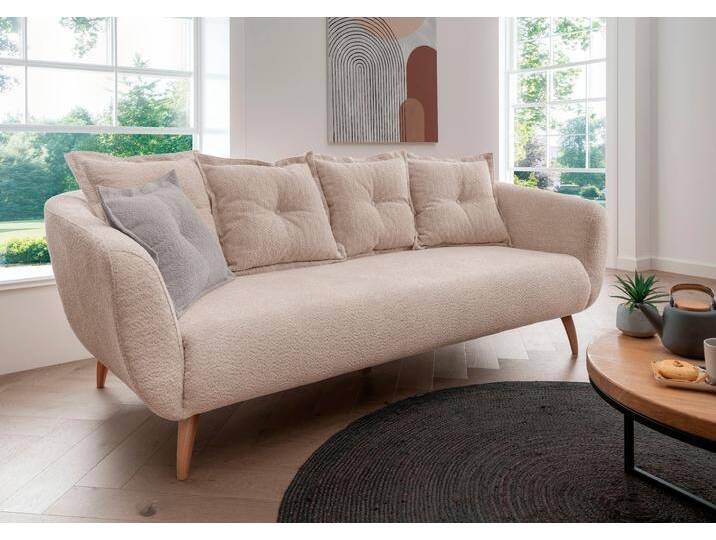 3-Sitzer HOME AFFAIRE Baggio modern und romantisches Design, bequem , beige, B:236cm H:80cm T:103cm, 100% Polyester, Sofas, Zierkissen inklusive 3-Sitzer HOME AFFAIRE Baggio modern und romantisches Design, bequem , beige, B:236cm H:80cm T:103cm, 100% Polyester, Sofas, Zierkissen inklusive von Home-affaire