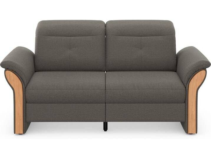 3-Sitzer HOME AFFAIRE Dangast , braun (schlamm), B:200cm H:92cm T:102cm, Luxus-Microfaser EUPHORIA 100% Polyester, Luxus-Microfaser Lederoptik 100% Polyester, Easy Care 100% Polyester, Sofas, Kopfteilverstellung, wahlweise auch mit motorischer Relaxfunktion von Home-affaire