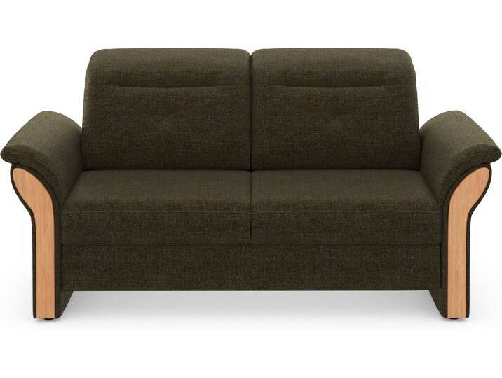 3-Sitzer HOME AFFAIRE Dangast , grün (olive), B:200cm H:92cm T:102cm, Luxus-Microfaser EUPHORIA 100% Polyester, Luxus-Microfaser Lederoptik 100% Polyester, Easy Care 100% Polyester, Sofas, Kopfteilverstellung, wahlweise auch mit motorischer Relaxfunktion von Home-affaire