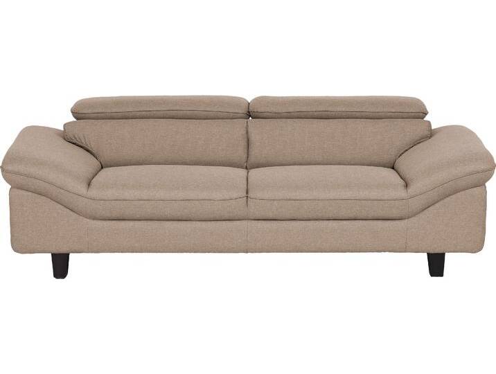 3-Sitzer HOME AFFAIRE Pilot , beige (sand), B:218cm T:108cm, Sofas, Big-Sofa mit Kopfteilverstellung von Home-affaire