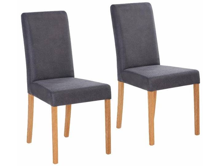 4-Fußstuhl HOME AFFAIRE Bologna , grau (grau, natur), B:44cm H:91cm T:56cm, Holzwerkstoff, Massivholz, Stühle, Gestell aus Massivholz von Home-affaire