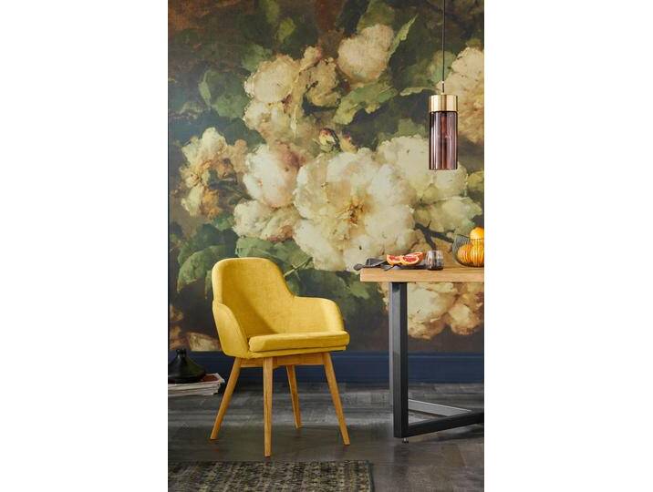 Armlehnstuhl HOME AFFAIRE Livry , gelb (curry), B:62cm H:83cm T:63cm, Polyester, Stühle, Polsterstuhl, Schalenstuhl von Home-affaire