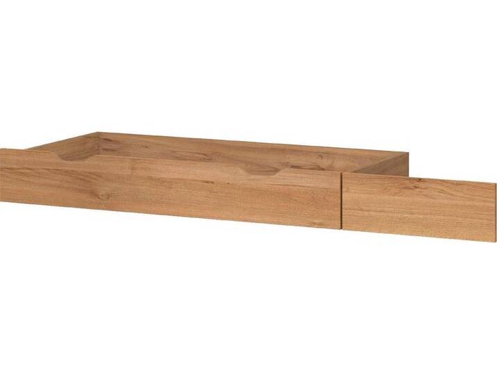 Bettschubkasten HOME AFFAIRE Gala, Schublade auf Rollen für ausreichend Stauraum unter dem Bett , braun (pacific walnut), B:195cm H:20cm T:72cm, Spanplatte, Schubladen, Ergänzung für die Betten Gala, passend für beide Liegeflächen von Home-affaire