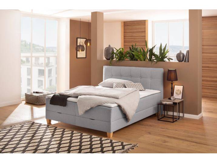 Boxbett HOME AFFAIRE Lonrai , grau, B:168cm L:207cm, Komplettbetten, in H2,H3 & H4 und XXL - Überlänge 220cm wählbar, inkl. Topper Boxbett HOME AFFAIRE Lonrai , grau, B:168cm L:207cm, Komplettbetten, in H2,H3 & H4 und XXL - Überlänge 220cm wählbar, inkl. Topper von Home-affaire