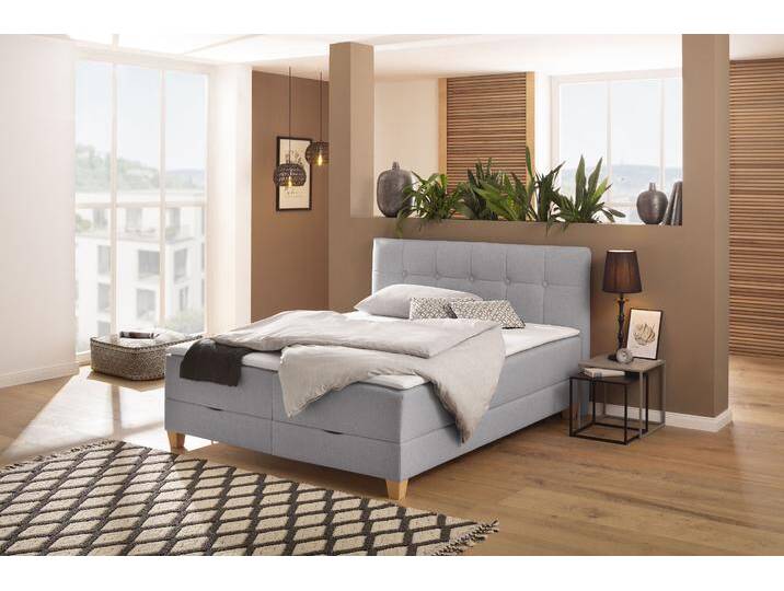 Boxbett HOME AFFAIRE Lonrai , grau, B:168cm L:227cm, Komplettbetten, in H2,H3 & H4 und XXL - Überlänge 220cm wählbar, inkl. Topper Boxbett HOME AFFAIRE Lonrai , grau, B:168cm L:227cm, Komplettbetten, in H2,H3 & H4 und XXL - Überlänge 220cm wählbar, inkl. Topper von Home-affaire