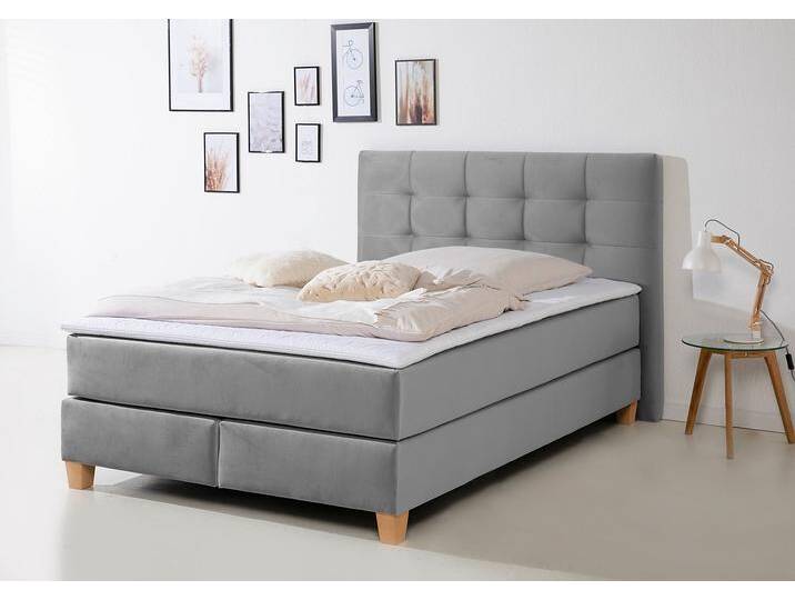 Boxspringbett HOME AFFAIRE Moulay , grau, B:154cm L:211cm, Komplettbetten, Boxspringbett, inkl. Topper, in 3 Härtegraden, TFK auch in Härtegrad 4 Boxspringbett HOME AFFAIRE Moulay , grau, B:154cm L:211cm, Komplettbetten, Boxspringbett, inkl. Topper, in 3 Härtegraden, TFK auch in Härtegrad 4 von Home-affaire
