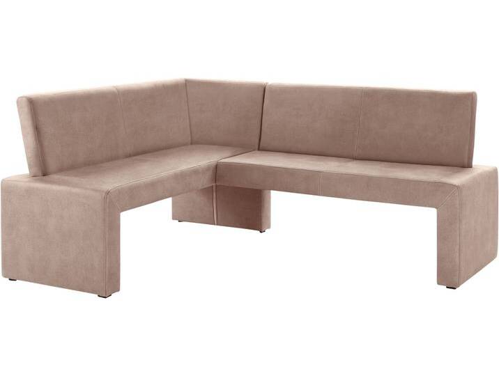 Eckbank HOME AFFAIRE Barcelona , braun (vintage braun), B:200cm H:88cm T:160cm, Holzwerkstoff, Massivholz, Polyester, Sitzbänke, In verschiedenen Stoffen und Farben von Home-affaire