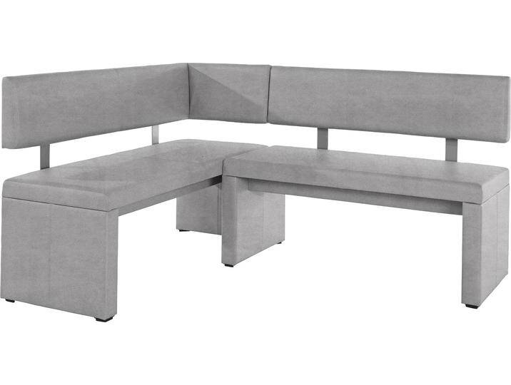 Eckbank HOME AFFAIRE Charissa , grau (hellgrau (arizona 4411)), B:170cm H:90cm T:140cm, Holzwerkstoff, Massivholz, Sitzbänke, in 3 Größen, verschiedene Qualitäten von Home-affaire