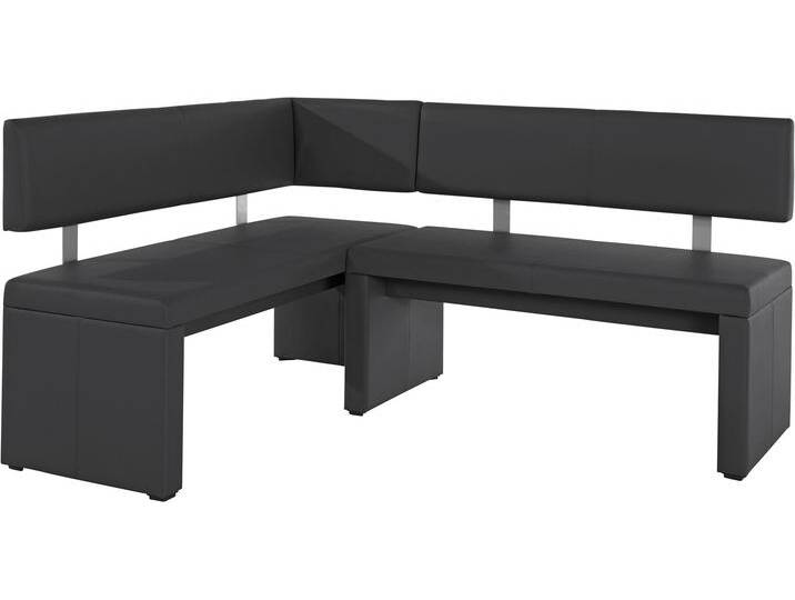 Eckbank HOME AFFAIRE Charissa , schwarz, B:170cm H:90cm T:140cm, Holzwerkstoff, Massivholz, Sitzbänke, in 3 Größen, verschiedene Qualitäten von Home-affaire