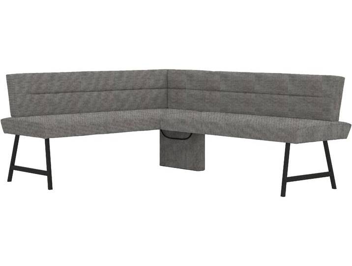 Eckbank HOME AFFAIRE Sava , dunkelgrau (aulla 97), B:211cm H:84cm, 100% rPES, Sitzbänke, mit Wellenfederung im Sitz von Home-affaire