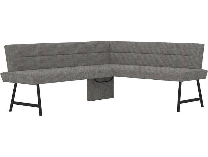 Eckbank HOME AFFAIRE Sava , dunkelgrau (aulla 97), B:211cm H:84cm, 100% rPES, Sitzbänke, mit Wellenfederung im Sitz von Home-affaire