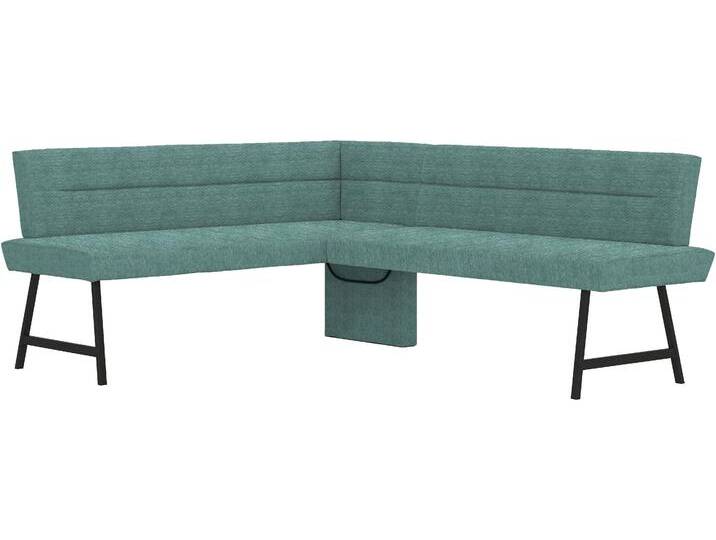 Eckbank HOME AFFAIRE Sava , grün (aulla 39), B:211cm H:84cm, 100% rPES, Sitzbänke, mit Wellenfederung im Sitz von Home-affaire