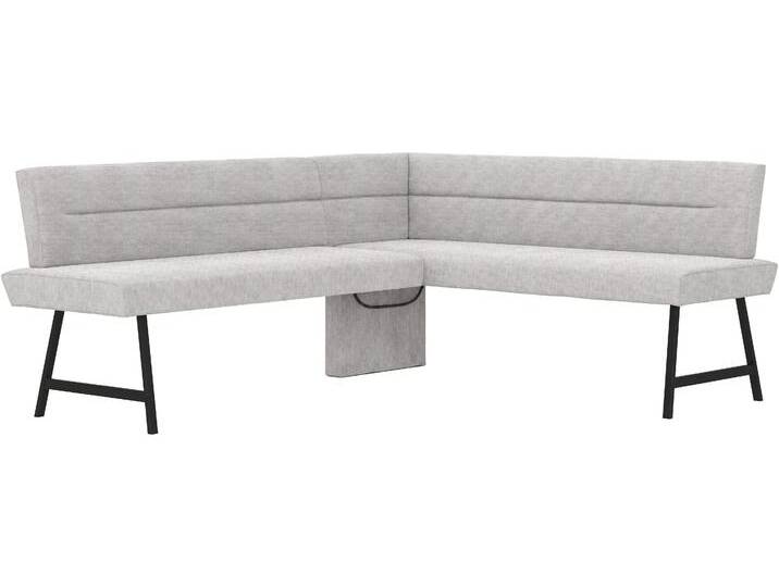 Eckbank HOME AFFAIRE Sava , hellgrau (aulla 85), B:211cm H:84cm, 100% rPES, Sitzbänke, mit Wellenfederung im Sitz von Home-affaire