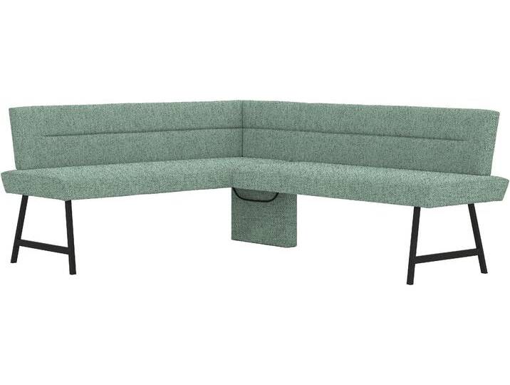 Eckbank HOME AFFAIRE Sava , hellgrün (neve 34), B:211cm H:84cm, 100% PES, Sitzbänke, mit Wellenfederung im Sitz von Home-affaire