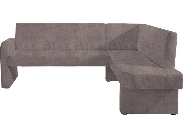 Eckbank HOME AFFAIRE Umag , braun (dunkelbraun (arizona 4412)), B:210cm H:89cm T:160cm, Holzwerkstoff, Massivholz, Polyester, Sitzbänke, Sitz und Rücken gepolstert, verschiedene Qualitäten von Home-affaire