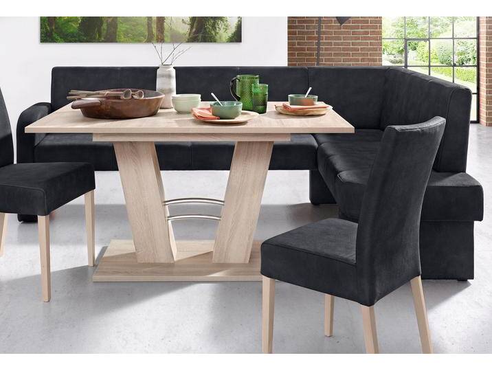 Eckbank HOME AFFAIRE Umag , schwarz, B:210cm H:89cm T:160cm, 100% Polyester Primabelle ( Microfaser ), 100% Polyester Duncan ( Luxus-Microfaser), Sitzbänke, 210 x 60 cm von Home-affaire