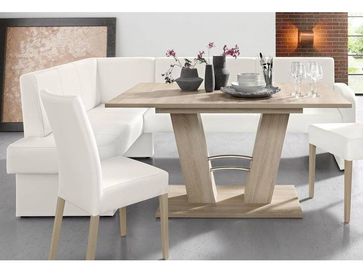 Eckbank HOME AFFAIRE Umag , weiß, B:210cm H:89cm T:160cm, 100% Polyester Primabelle ( Microfaser );100% Polyester Duncan ( Luxus-Microfaser), Sitzbänke, 210 x 60 cm von Home-affaire