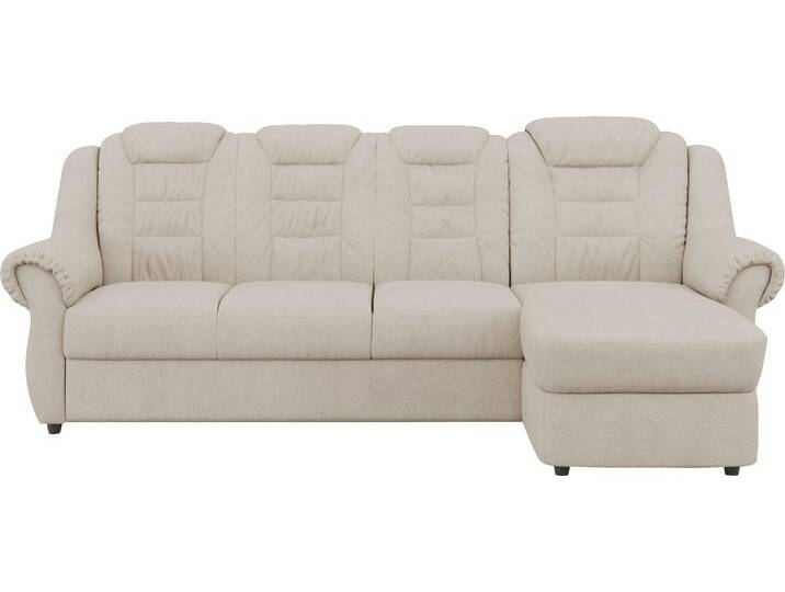 Ecksofa HOME AFFAIRE Boston L-Form , beige, B:262cm H:102cm T:165cm, 100% Polyester, Sofas, mit hoher Rückenlehne, wahlweise mit Bettfunktion Ecksofa HOME AFFAIRE Boston L-Form , beige, B:262cm H:102cm T:165cm, 100% Polyester, Sofas, mit hoher Rückenlehne, wahlweise mit Bettfunktion von Home-affaire
