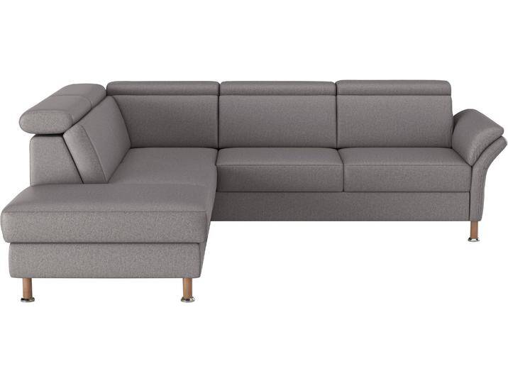 Ecksofa HOME AFFAIRE Calypso L-Form , grau (hellgrau), B:259cm H:85cm T:227cm, 100% Polyester, Sofas, mit Relaxfunktion motorisch im Sofa 2,5- Sitzer von Home-affaire