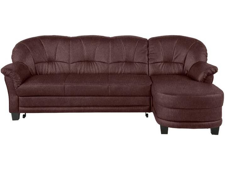 Ecksofa HOME AFFAIRE Camelita, Landhaus Sofa, 2 Varianten: Recamiere- oder Ottomane, L-Form , braun (mokka), B:231cm H:86cm T:81cm, MELROSE/Struktur (100% Polyester);Microfaser PRIMABELLE (100% Polyester);MELROSE (100% Polyester), Sofas, wahlweise mit Bettfunktion von Home-affaire