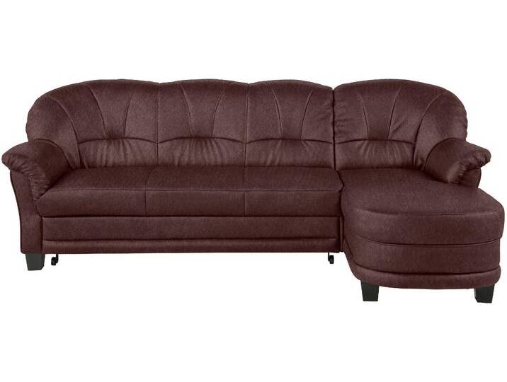 Ecksofa HOME AFFAIRE Camelita, Landhaus Sofa, 2 Varianten: Recamiere- oder Ottomane, L-Form , braun (mokka), B:231cm H:86cm T:81cm, MELROSE/Struktur (100% Polyester);Microfaser PRIMABELLE (100% Polyester);MELROSE (100% Polyester), Sofas, wahlweise mit Bettfunktion von Home-affaire